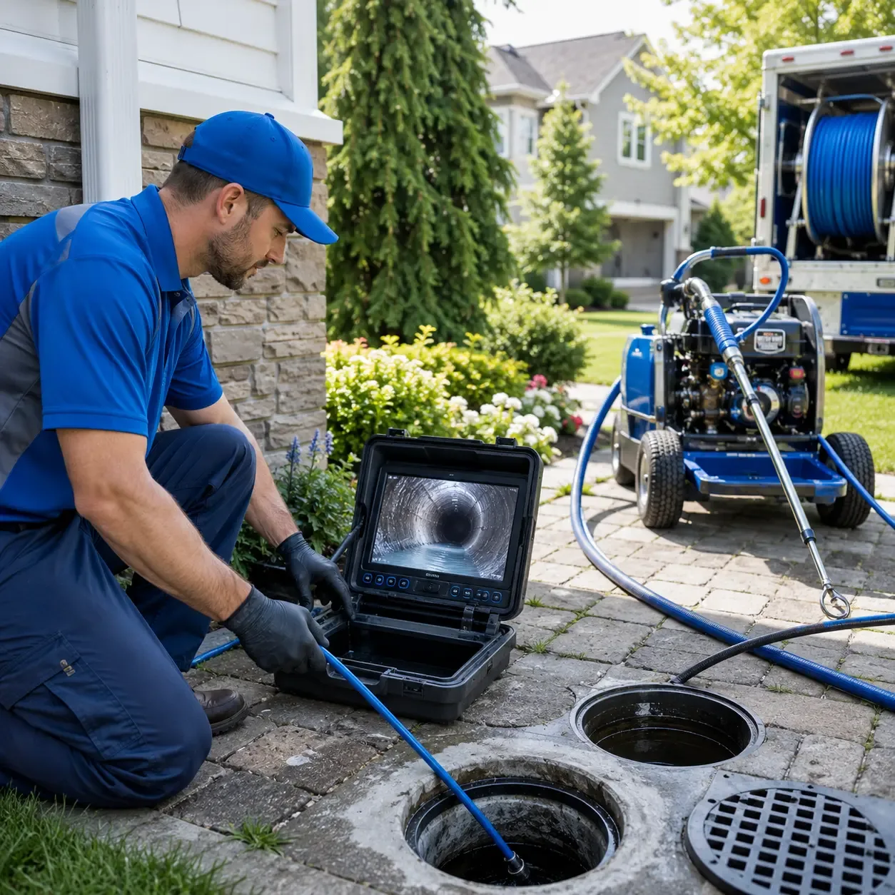Outdoor drain cleaning professionals serving Montgomery, IN